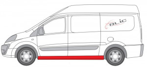 Prag auto Fata Stanga (reparatie, partea inferioara, lungime 200cm) potrivit CITROEN JUMPY II; FIAT SCUDO; PEUGEOT EXPERT, EXPERT TEPEE - Img 4