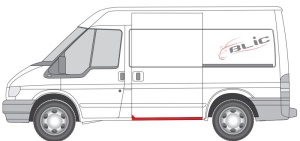 Prag reparatie stanga potrivit FORD TRANSIT V, TRANSIT V FL 2000-2013 - (scurt; usa glisanta) - Img 2