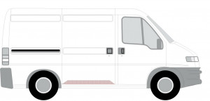 Prag usa potrivit CITROEN JUMPER; FIAT DUCATO; PEUGEOT BOXER 1994-2006 - culisanta stanga/dreapta interior - Img 2