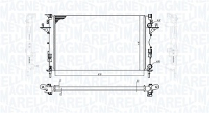 Radiator motor (Automat/Manual) potrivit RENAULT ESPACE IV, LAGUNA II, VEL SATIS 1.6-2.2D - Img 1