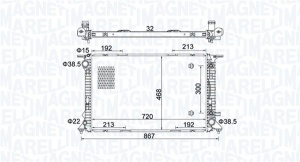 Radiator motor (Automat) potrivit AUDI A4 ALLROAD B8, A4 B8, A4 B9, A5, A6 ALLROAD C7, A6 C7, A7, Q5 2.7D-3.2 - Img 1
