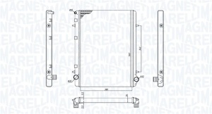 Radiator motor (Manual) potrivit CITROEN C4, C4 GRAND PICASSO I, C4 I, C4 PICASSO I; PEUGEOT 307 1.6D/1.8/2.0 - Img 1