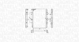 Radiator motor (Manual) potrivit CITROEN C5 I; PEUGEOT 406, 607 1.8-2.2 - Img 1