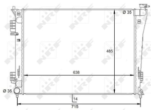 Radiator motor (Manual) potrivit HYUNDAI I40 I, I40 I CW 1.6/2.0 - Img 3