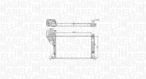 Radiator motor (Manual) potrivit MERCEDES SPRINTER 2-T (B901, B902), SPRINTER 3-T (B903), SPRINTER 4-T (B904), SPRINTER 5-T (B905) 2.1D/2.7D - Img 1
