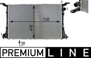 Radiator motor potrivit AUDI A6 C7, A7 4.0 - Img 3