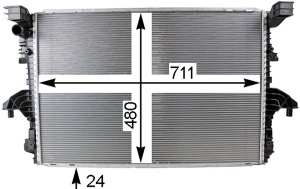 Radiator motor potrivit VW CALIFORNIA T6 CAMPER, MULTIVAN T6, TRANSPORTER T6, TRANSPORTER T6 / CARAVELLE T6 2.0D - Img 2