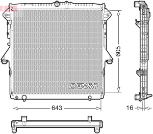 Radiator racire motor (automat/manual) potrivit FORD RANGER 2.2D/3.2D 04.11- - Img 3