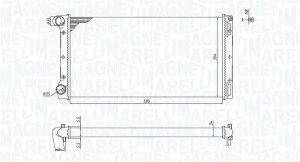 Radiator racire motor potrivit FIAT IDEA, PUNTO, PUNTO/HATCHBACK; LANCIA MUSA 1.8/1.9D 09.99- - Img 2