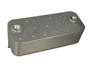 Radiator ulei (100x250x98/250mm, numar de nervuri: 12) potrivit MERCEDES ACTROS, ACTROS MP2 / MP3, TOURISMO (O 350), TRAVEGO (O 580); SETRA 400; JOHN DEERE 300 OM360.910-OM942.911 - Img 2