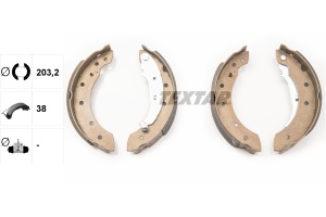 Sabot frana potrivit CITROEN SAXO, XSARA, XSARA/HATCHBACK, XSARA/KOMBI, ZX, ZX/HATCHBACK; DACIA LOGAN; PEUGEOT 106 II, 106 II/HATCHBACK, 206, 206+, 306, 306/HATCHBACK 1.0-Electric 03.91- - Img 3