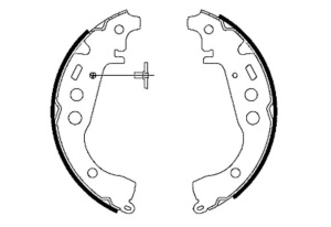 Sabot frana potrivit DAIHATSU CHARADE VIII; SUBARU JUSTY IV; TOYOTA ALLION I, BB I, CELICA, COROLLA, IQ, IST, OPA, PORTE I, PREMIO, PRIUS, RAUM, WILL CYPHA I, YARIS 1.0-1.8 04.99- - Img 1