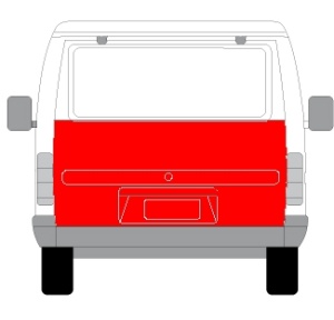 Segment reparatie usa Spate potrivit FORD TRANSIT, TRANSIT TOURNEO 1985-2000 - (strat, clapa, pentru fereastra) - Img 2