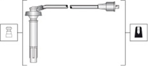 Set cablaj aprindere potrivit SUBARU FORESTER 2.0 06.98-09.02 - Img 2