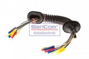 Set cabluri haion (350mm, numar pini: 8, cu capac, Dreapta) potrivit ALFA ROMEO GIULIETTA 1.4-2.0D 04.10-12.20 - Img 2