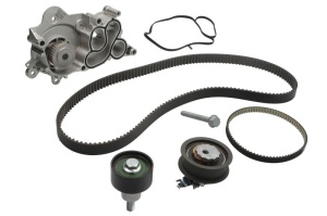 Set pompa apa + curea dintata potrivit AUDI A1, A1 CITY CARVER, A3, A4 B9, A5, Q2, Q3; CUPRA FORMENTOR, LEON, LEON SPORTSTOURER; SEAT ALHAMBRA, ARONA, ATECA, IBIZA IV 1.0-Electric 04.11- - Img 1