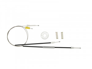Set reparatie macara geam Spate Dreapta/Stanga potrivit PEUGEOT 607 2000-2011 - (Cabluri)