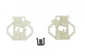 Set reparatie macara geam spate stanga potrivit SEAT CORDOBA, CORDOBA VARIO, IBIZA II, INCA; SKODA OCTAVIA I; VW CADDY II, CADDY II/MINIVAN, POLO III CLASSIC, POLO IV, POLO V dupa 1993 - (2 ghidaj, electric)