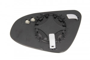 Sticla oglinda exterioara Dreapta potrivit TOYOTA AURIS, COROLLA, VERSO 2009-2019 - (convexa, incalzita, crom) - Img 2