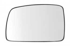 Sticla oglinda exterioara Stanga potrivit LAND ROVER DISCOVERY III, FREELANDER 2 RANGE ROVER SPORT I 2004-2014 pana in 2009 - (convexa, incalzita, crom)