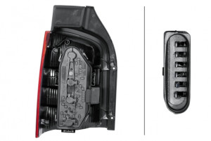 Stop lampa spate Dreapta (P21/4W/P21W) potrivit VW MULTIVAN T5, TRANSPORTER T5 04.03-08.15 - Img 4