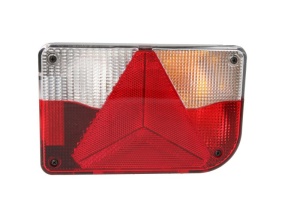 Stop spate dreapta BBSKW 830 (C5W/P21/5W/P21W/PY21W, 12V, cu intermitent, cu far de ceață, lumina de marșarier, cu stop, lumină de parcare, cu iluminare placuta, reflector triunghiular, conector: Bayonet 5PIN) - Img 1