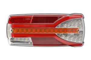 Stop spate dreapta CARMEN (LED, 12/24V, cu intermitent, cu far de ceață, lumina de marșarier, cu stop, lumină de parcare, reflector, alb ) - Img 1