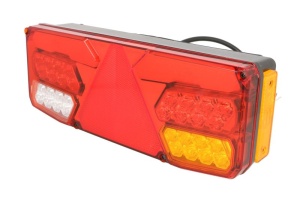 Stop spate dreapta (LED, 24V, cu intermitent, cu far de ceață, lumina de marșarier, cu stop, lumină de parcare, reflector triunghiular, cu un rezistor de sarcină indicator; cu sarcina la lumina de frana) - Img 2