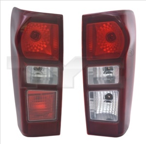 Stop spate dreapta potrivit ISUZU D-MAX II RT, D-MAX III RG 2012-2023 - culoare sticla gri, cu cablare - Img 2