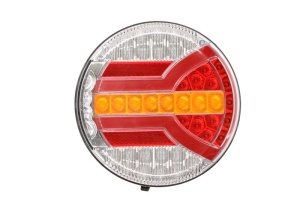Stop spate stanga/dreapta NAVIA (LED, 12/24V, cu intermitent, cu lumini ceata, cu stop, lumina de parcare, cu iluminare placuta) - Img 1