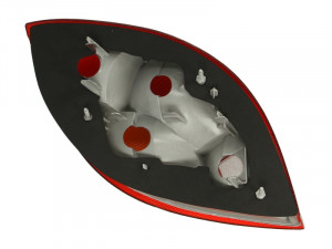 Stop tripla lampa spate dreapta potrivit FORD KA HATCHBACK 1996-2008 - (Semnalizator portocaliu, culoare sticla: rosu) - Img 2