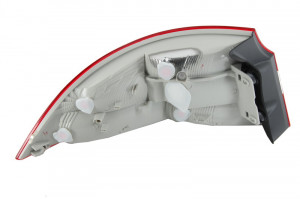Stop tripla lampa spate dreapta potrivit SKODA SUPERB 2008-2013 - ( exterior , Semnalizator alb, culoare sticla: rosu) - Img 2