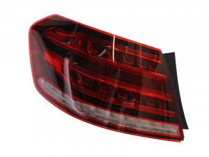 Stop tripla lampa spate stanga potrivit MERCEDES Clasa E LIMUZINA 2013-2016 - ( exterior , LED, Semnalizator alb, culoare sticla: rosu)