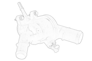 Termostat lichid racire (cu carcasa, cu senzor potrivit FORD FOCUS IV, GALAXY III, KUGA III, MONDEO V, S-MAX; FORD USA EDGE 1.6D/2.0D 09.14- - Img 1