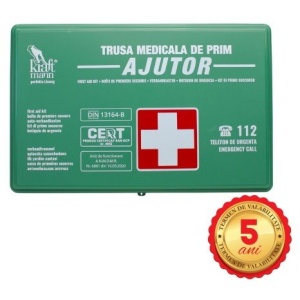 Trusă medicală auto de prim ajutor Kraftmann - Img 4
