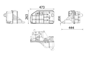 Vas expansiune racire potrivit MAN F2000; MERCEDES CITARO (O 530), CONECTO (O 345); RVI MIDLUM; SETRA 400 D2840LF20-OM936.923 01.98- - Img 3