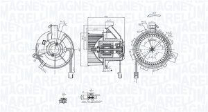 Ventilator habitaclu potrivit MERCEDES AMG GT (C190), AMG GT (R190), C (C204), C T-MODEL (S204), C (W204), CLS (C218), CLS SHOOTING BRAKE (X218), E (A207), E (C207) 1.6-6.2 01.07- - Img 2