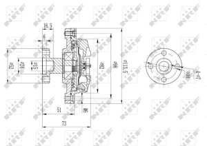 Ventilator potrivit SUZUKI GRAND VITARA I, SAMURAI, VITARA, X-90 1.0/1.3/1.6 11.88-12.04 - Img 4