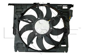 Ventilator radiator (cu carcasa) potrivit BMW 5 (F10), 5 (F11), 5 GRAN TURISMO (F07), 6 (F12), 6 (F13), 6 GRAN COUPE (F06), 7 (F01, F02, F03, F04) 3.0/3.0D/3.0H 02.08-10.18 - Img 3