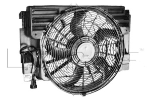 Ventilator radiator (cu carcasa) potrivit BMW X5 (E53) 3.0D 04.01-09.06 - Img 3
