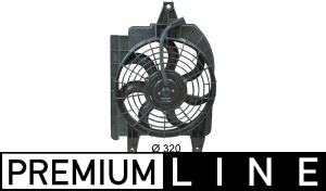 Ventilator radiator (cu carcasa) potrivit KIA RIO I 1.3/1.5 08.00-02.05 - Img 1