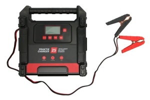 Aparat incarcat baterii auto PRAKTIK CHARGER 25 LCD, voltaj incarcare: 12/24 V IDEAL, curent incarcare: 25A, alimentare: 230V, tip baterie: AGM/EFB/GEL/LiFePO4/MF/WET - Img 2