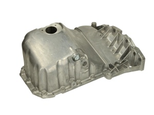 Baie ulei (cu locas pentru senzor, aluminiu) (fara gaura pentru evacuarea uleiului de la turbo) potrivit AUDI A4 B5, A4 B6, A6 C4, A6 C5; VW PASSAT B5 1.8 1994-2005 - (cu locas pentru senzor; aluminiu; fara gaura pentru evacuarea uleiului de la turbo)