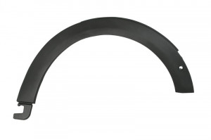 Bandou aripa fata dreapta potrivit MINI MINI F55, F56 MINI F57 dupa 2013 - (negru, cu locas senzori parcare)
