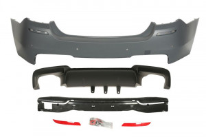 Bara Spate M-PACHET, cu locas senzor parcare, grunduit potrivit BMW 5 F10, 5 F11 Sedan 2009-2017