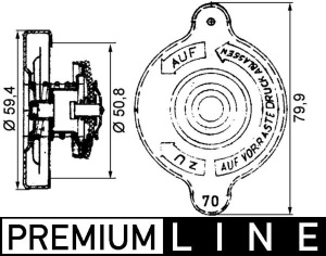 Buson radiator potrivit MAN F2000, F9, F90, G90, L2000, M 2000 L, M 2000 M, M90; SETRA 200, 300, 400, 500 D0226MCFO/170-OM942.911 01.73- - Img 3