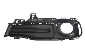 Capac bara fata Stanga cu locas lampa ceata, plastic, negru potrivit BMW 3 F30, F80, 3 F31 2011-2019 2015-2019
