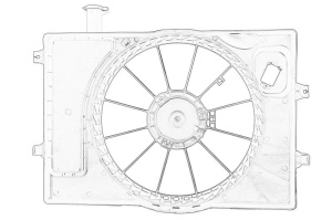 Carcasa ventilator radiator potrivit HYUNDAI ELANTRA VI, I30 1.4/2.0 06.12-12.20 - Img 1