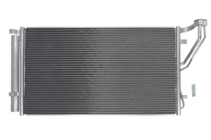 Condensator climatizare (cu uscator) potrivit HYUNDAI ELANTRA V, GRANDEUR, SONATA VI; KIA CADENZA I, OPTIMA 1.6-3.5 06.09-10.16 - Img 1