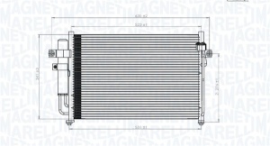 Condensator climatizare (cu uscator) potrivit HYUNDAI GETZ 1.1-1.6 09.02-12.10 - Img 1